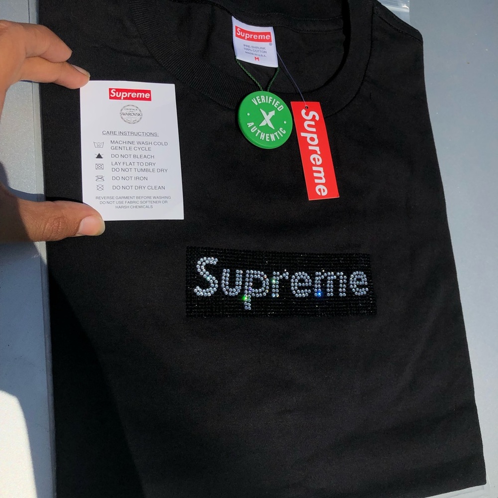 Supreme Swarovski Box Logo 25th Anniversary